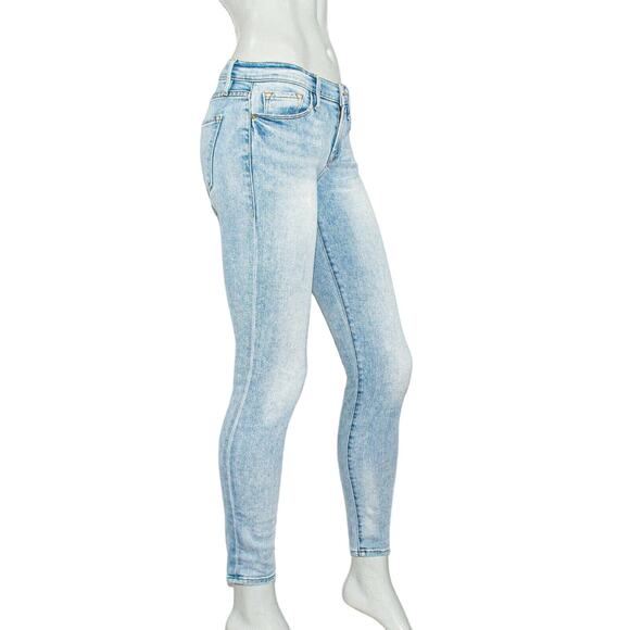 FRAME Denim Le Skinny De Jeanne Jeans in Blue Adeline Women's size 25 - Picture 5 of 10